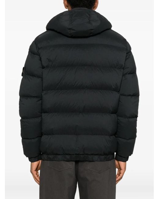 Stone Island Blue Down Jacket for men