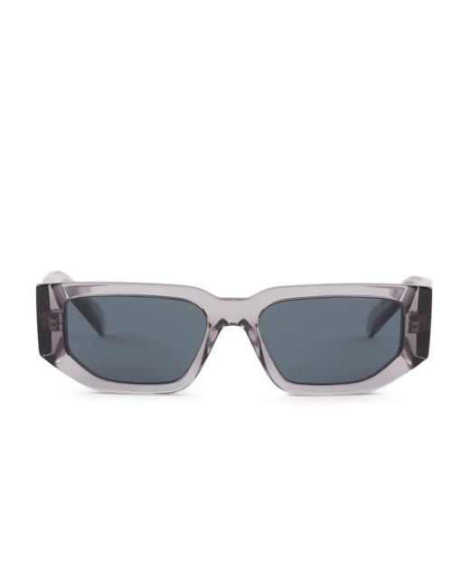 メンズ Prada ロゴ サングラス Blue