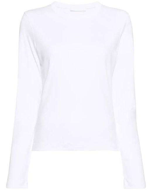 Helmut Lang White Logo Slim T-Shirt