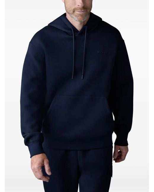 Mackage Blue Krystian Logo-Detail Hoodie for men