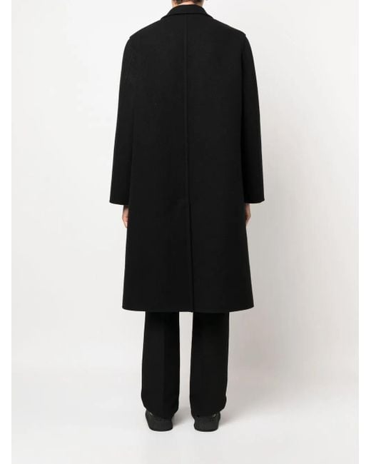 Jil Sander Black Wool Coat for men