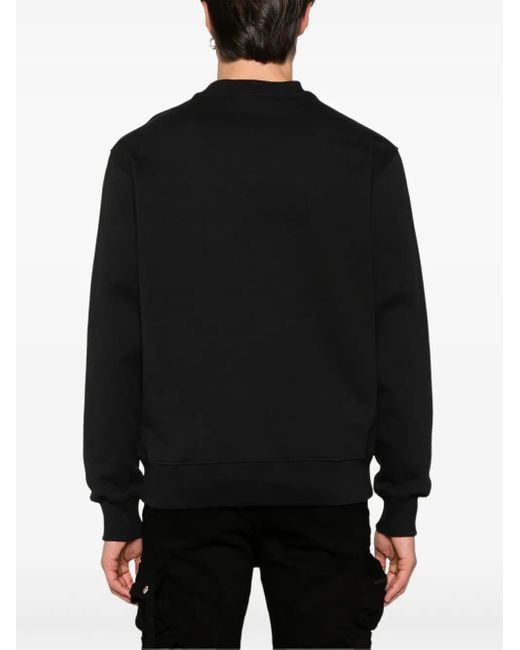 Versace Jeans Couture Black Sweatshirt With Print for men