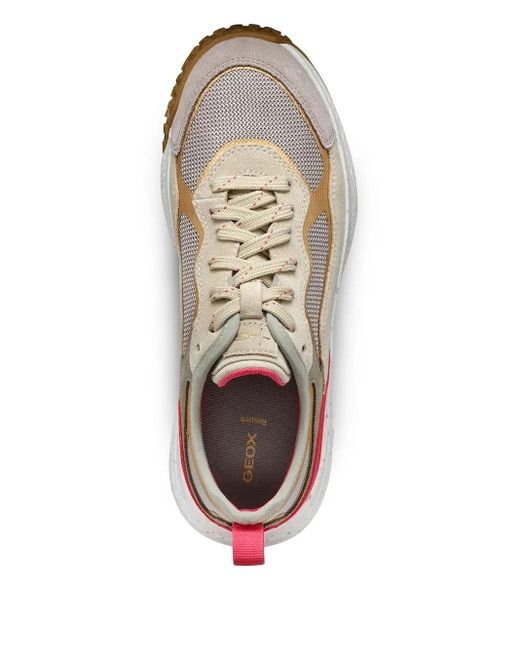 Zapatillas con paneles de malla Geox de color White