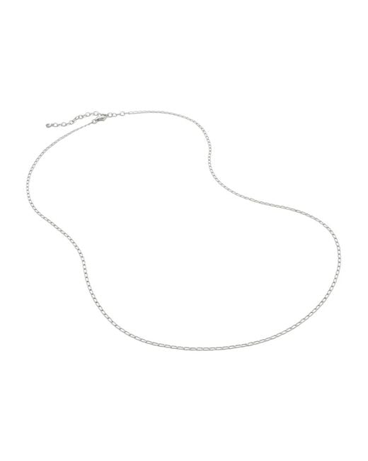 Monica Vinader White Open Link Necklace