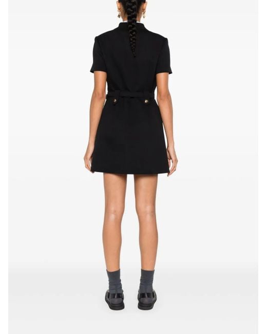 Miu Miu ロゴベルト ミニドレス Black