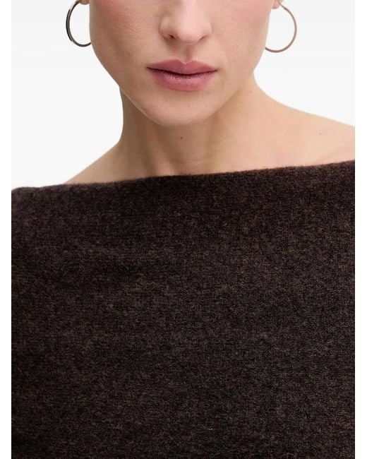 INTROPIA Black Draped Sweater