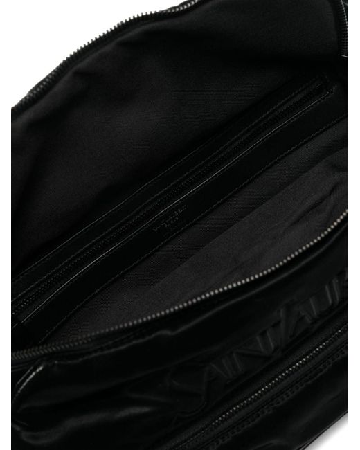 Sac porté épaule à logo embossé Saint Laurent pour homme en coloris Black