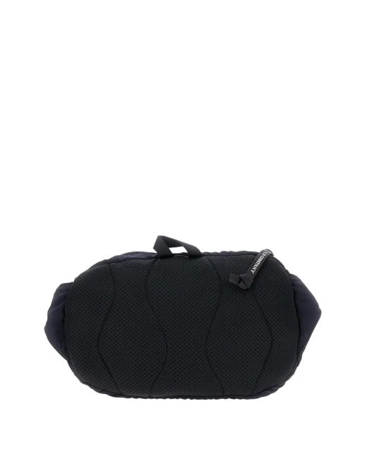 C P Company Blue Lens-Detail Zip Belt Bag for men