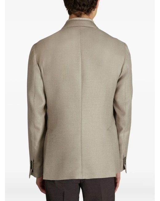 Incotex Natural Double-Breasted Blazer for men
