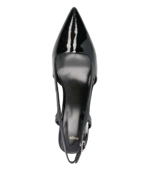 Maje Black Spitze Slingback-Pumps