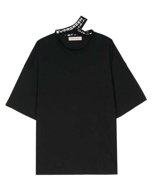 Y. Project Triple Collar T-Shirt in Black für Herren
