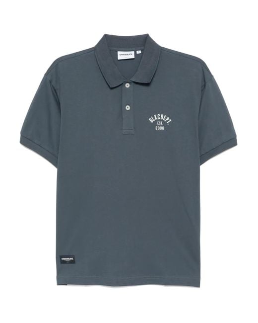 Chocoolate Blue Logo-Printed Polo Shirt for men