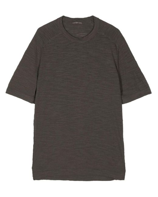 Transit Gray Round-neck Cotton-blend T-shirt for men