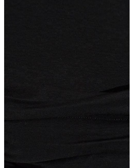 Alexander Wang Black Draped Layered Mini Dress