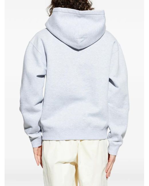Jil Sander White Long-Sleeve Hoodie for men