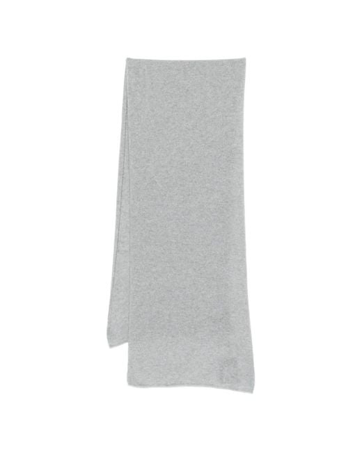 Zanone Gray Cashmere Scarf for men