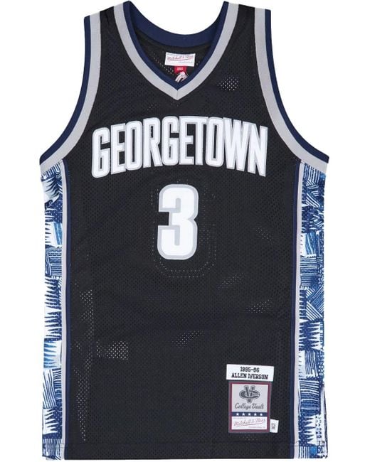 Mitchell & Ness Blue 1995/96 Allen Iverson Georgetown Hoyas Authentic Jersey for men