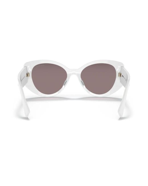 Miu Miu White Logo-Print Sunglasses