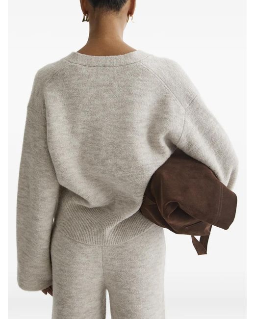 Pull Léon À Col V Aeron en coloris White