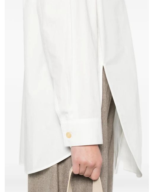 Khaite White Goya Button Shirt