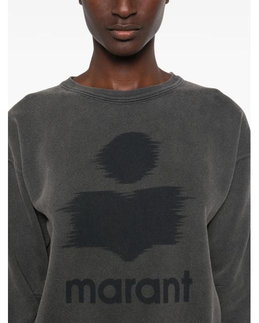 Isabel Marant Black Logo-Print Sweatshirt