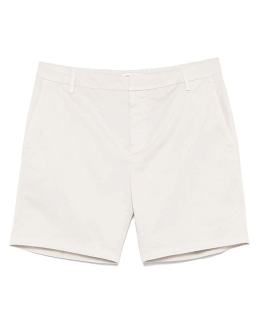 Dondup White Manheim Chinos Shorts for men