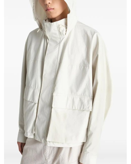 Lemaire White Short Rain Parka