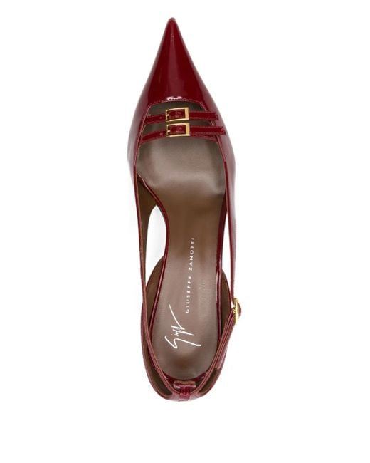 Giuseppe Zanotti Red 50Mm Leather Heeled Pumps