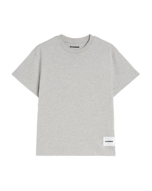 Jil Sander ロゴ Tシャツ 3枚組 Gray