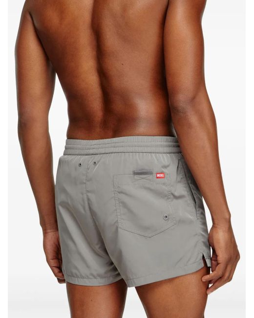 DIESEL Gray Mario-34-D-Core Swim Shorts for men
