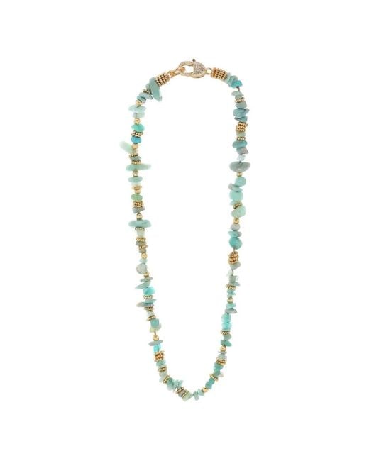 Gas Bijoux White Aloha Beaded Necklace