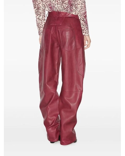 Isabel Marant Breydi パンツ Red