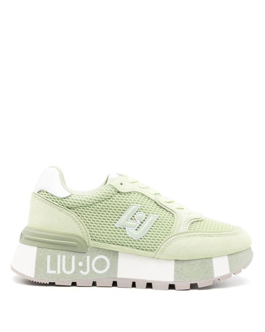Liu Jo Amazing Mesh Sneakers in Green | Lyst