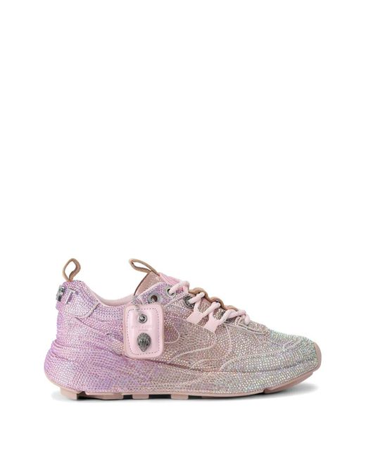 Kurt Geiger Pink Kurt Crystal Sneakers