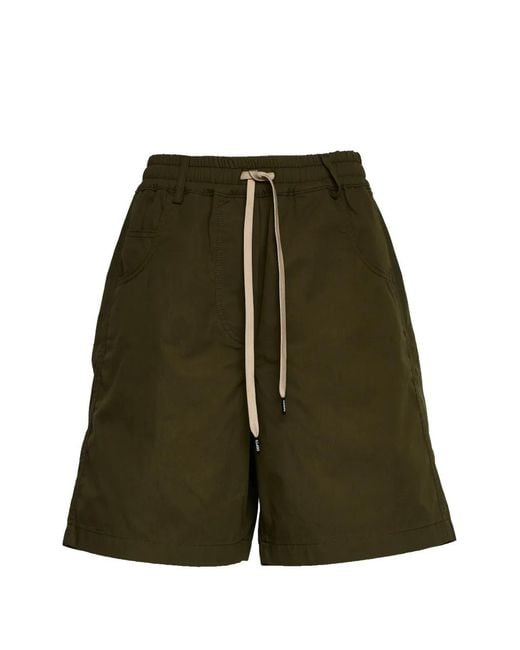 Department 5 Green Drawstring Elasticated Shorts
