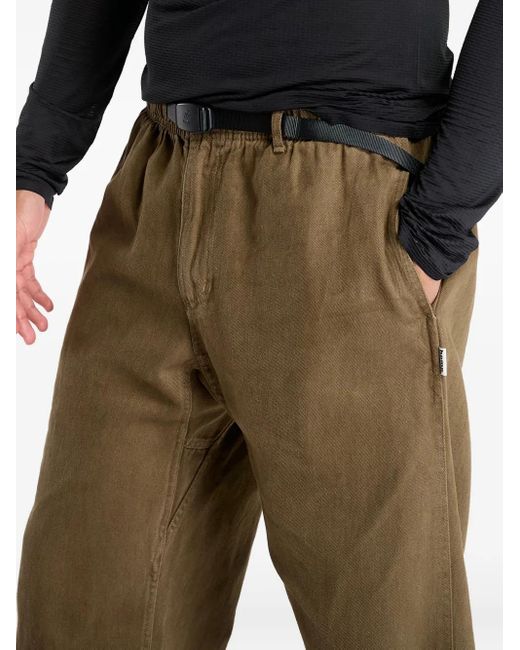 Gramicci Brown Logo Trousers for men