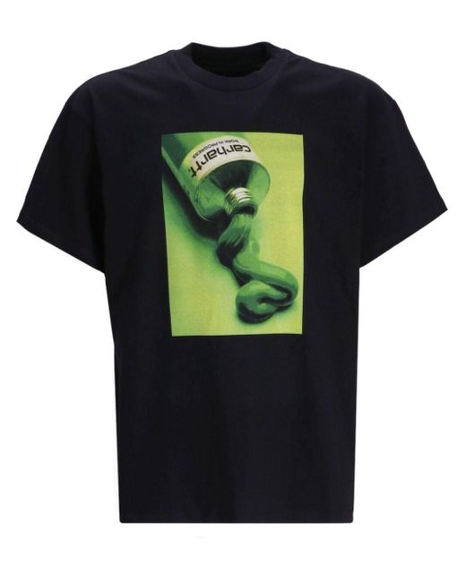 Carhartt Green Graphic-print Cotton T-shirt for men
