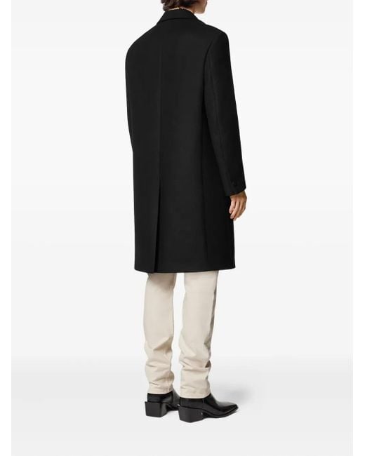 Versace Black Tailored Coat for men