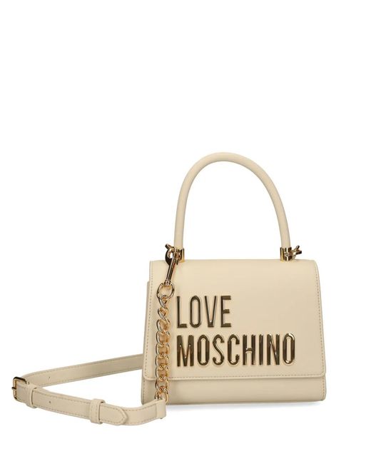 Love Moschino Metallic Logo-Lettering Tote Bag