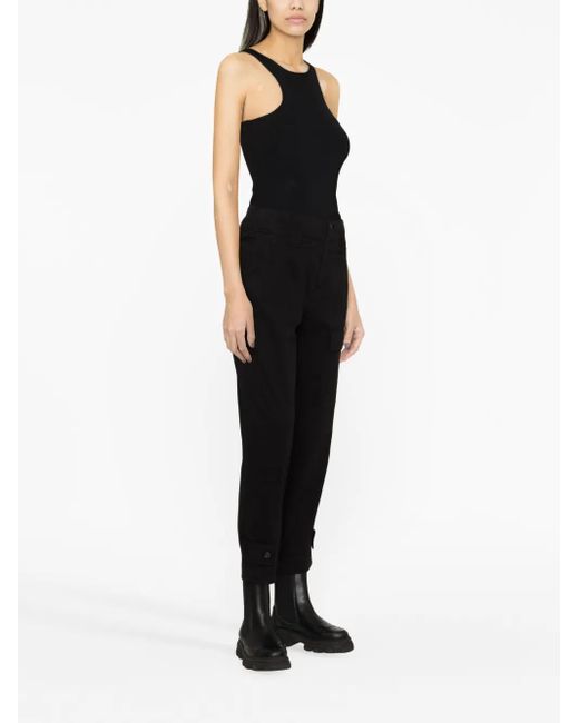 Pinko Black High-waisted Trousers
