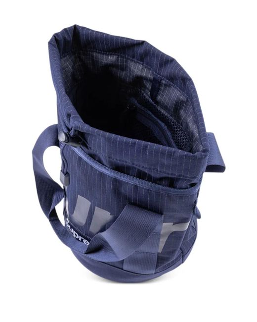 Supreme Blue Box-Logo Ripstop Cinch Bag for men