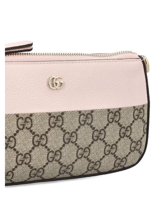 Gucci Natural Mini Gg Marmont Bi-Colour Shoulder Bag