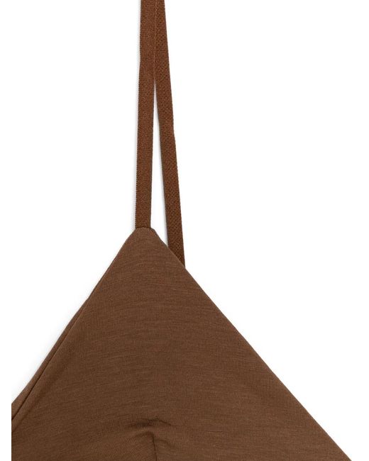 Baserange Brown Triangle-Cup Bra