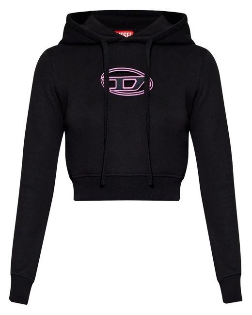 DIESEL Black F-Slimmy-Hood-Od Hoodie