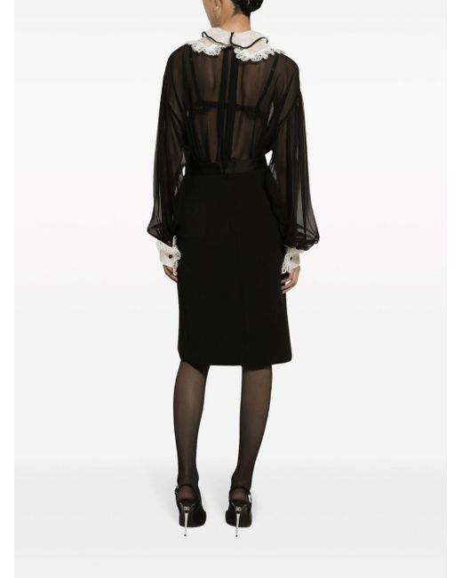 Dolce & Gabbana リボンディテール スカート Black