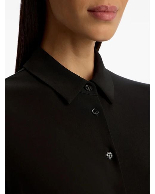 12 STOREEZ Black Long-Sleeve Shirt