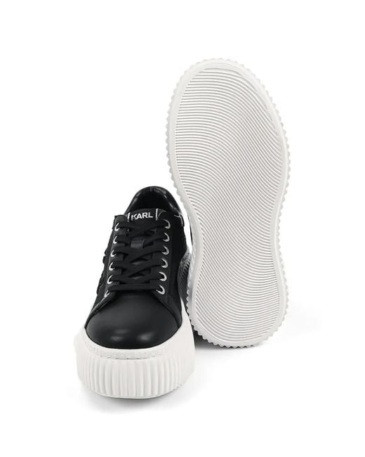 Karl Lagerfeld Black Platform Sneakers