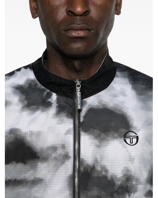 Sergio Tacchini Gray Patterned Tracksuit for men