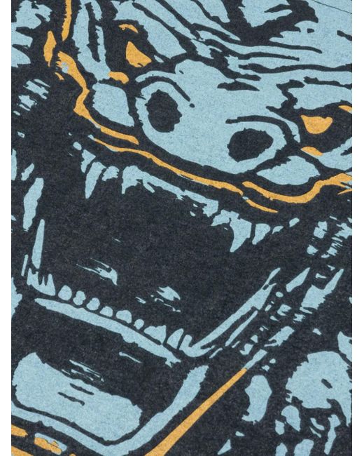 D-R-G-N Black Graphic-Print Faded T-Shirt for men