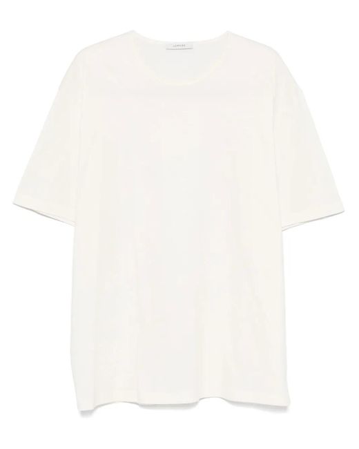 Lemaire Lichtgewicht Jersey T-Shirt in het White voor heren